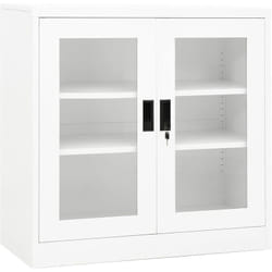 Armoire de bureau Blanc 90x40x90 cm Acier Vidaxl