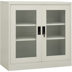 Armoire de bureau Gris clair 90x40x90 cm Acier - Vidaxl