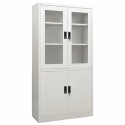 Cette armoire de bureau, avec un design de classeur typique, est idéale pour le rangement des dossiers. Avec ses 3 étagères r ...