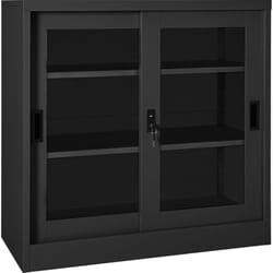Armoire à portes coulissantes Anthracite 90x40x90 cm Acier Vidaxl