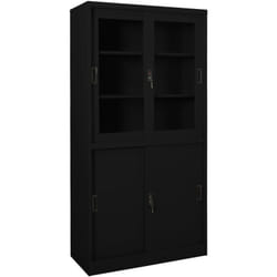 Vidaxl - Armoire de bureau et porte coulissante Blanc 90x40x180 cm Acier