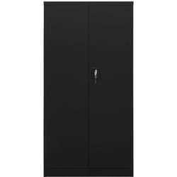 Vidaxl - Armoire à casiers Noir 90x40x180 cm Acier