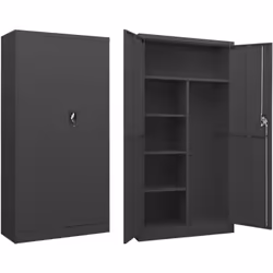 Cette armoire à casiers a un design industriel emblématique, qui sera un excellent supplément décoratif à n'importe quelle pi ...