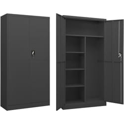 Vidaxl - Armoire à casiers Anthracite 90x40x180 cm Acier