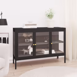 Ce buffet élégant, au design classique et épuré, constitue un supplément décoratif et pratique parfait à votre décoration exi ...
