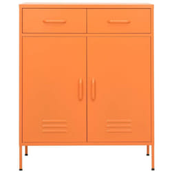 Vidaxl - Armoire de rangement Orange 80x35x101,5 cm Acier