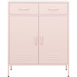 Vidaxl - Armoire de rangement Rose 80x35x101,5 cm Acier