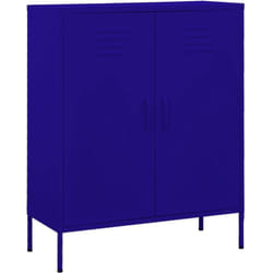 Vidaxl - Armoire de rangement Bleu marine 80x35x101,5 cm Acier