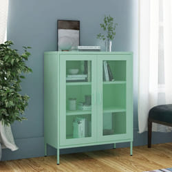 Armoire de rangement Vert menthe 80x35x101,5 cm Acier Vidaxl