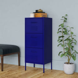 Armoire de rangement Bleu marine 42,5x35x101,5 cm Acier Vidaxl