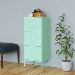 Armoire de rangement Vert menthe 42,5x35x101,5 cm Acier Vidaxl