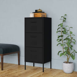 Armoire de rangement Noir 42,5x35x101,5 cm Acier Vidaxl