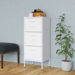 Armoire de rangement Blanc 42,5x35x101,5 cm Acier Vidaxl