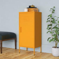 Armoire de rangement Jaune moutarde 42,5x35x101,5 cm Acier Vidaxl