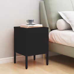 VidaXL 336214 Table de nuit et table de chevet Noir