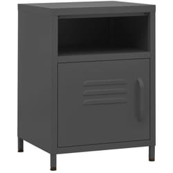 Table de chevet Anthracite 35x35x51 cm Acier Vidaxl