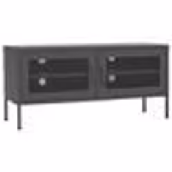 vidaXL Meuble TV Anthracite 105x35x50 cm Acier - TU