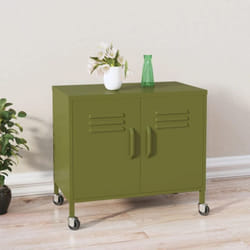 Armoire de rangement Vert olive 60x35x56 cm Acier Vidaxl