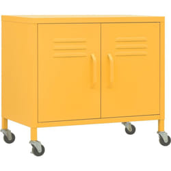Armoire de rangement Jaune moutarde 60x35x56 cm Acier Vidaxl