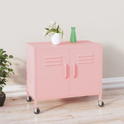 Armoire de rangement Rose 60x35x56 cm Acier Vidaxl