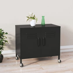 Armoire de rangement Noir 60x35x56 cm Acier Vidaxl