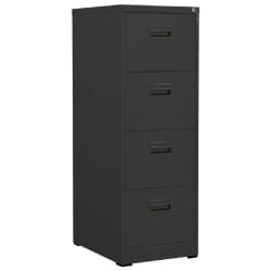vidaXL Classeur Anthracite 46x62x133 cm Acier