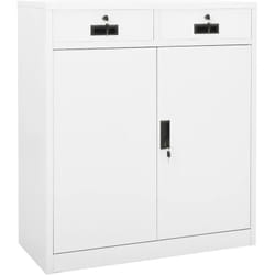 Armoire de bureau Blanc 90x40x102 cm Acier Vidaxl