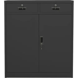 Armoire de bureau Anthracite 90x40x102 cm Acier