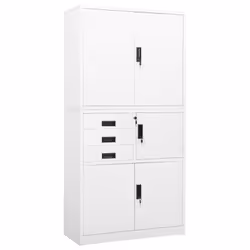 Cette armoire de bureau, avec un design de classeur typique, est idéale pour le rangement des dossiers. Cette armoire de bure ...