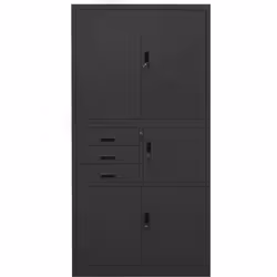 Cette armoire de bureau, avec un design de meuble de classement typique, est idéale pour le stockage de fichiers. Cette armoi ...