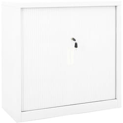 Armoire à portes coulissantes Blanc 90x40x90 cm Acier Vidaxl