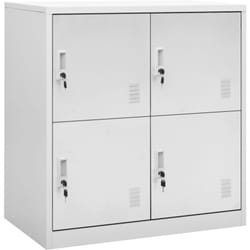Armoire à casiers Gris clair 90x45x92,5 cm Acier