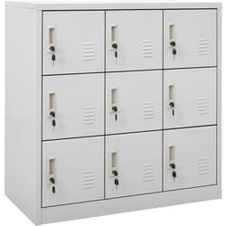 Armoire à casiers Gris clair 90x45x92,5 cm Acier - Vidaxl