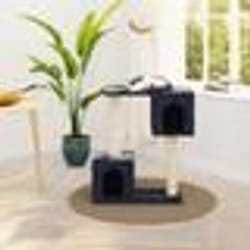 vidaXL Arbre à chat avec griffoirs en sisal Gris foncé 60 cm