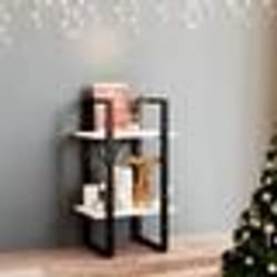 vidaXL Bibliothèque à 2 niveaux Blanc 40x30x70 cm Bois de pin massif - TU