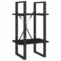VidaXL 806416, Noir, Métal, Bois, Bois de pin, 400 mm, 300 mm
