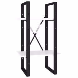 VidaXL 806417, Blanc, Métal, Bois, 400 mm, 300 mm, 1400 mm