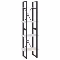 VidaXL 806423, Blanc, Métal, Bois, Bois de pin, 400 mm, 300 mm