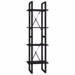VidaXL 806426, Noir, Métal, Bois, Bois de pin, 400 mm, 300 mm