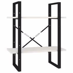 VidaXL 806433, Blanc, Métal, Bois, Bois de pin, 600 mm, 300 mm