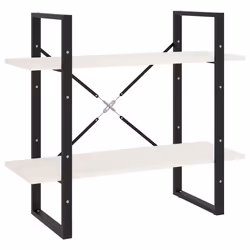 VidaXL 806453, Blanc, Métal, Bois, Bois de pin, 800 mm, 300 mm
