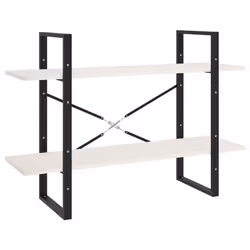 VidaXL 806483, Blanc, Métal, Bois, Bois de pin, 1000 mm, 300 mm