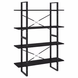VidaXL 806486, Noir, Métal, Bois, Bois de pin, 1000 mm, 300 mm