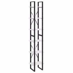 VidaXL 806503, Blanc, Métal, Bois, Bois de pin, 400 mm, 300 mm