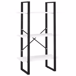 VidaXL 806507, Blanc, Métal, Bois, 600 mm, 300 mm, 1050 mm