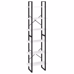 VidaXL 806517, Blanc, Métal, Bois, 600 mm, 300 mm, 2100 mm