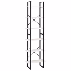 VidaXL 806523, Blanc, Métal, Bois, Bois de pin, 600 mm, 300 mm