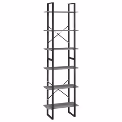 VidaXL 806524, Gris, Métal, Bois, Bois de pin, 600 mm, 300 mm