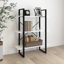 Bibliothèque blanc 80x30x105 cm bois d'ingénierie - Vidaxl