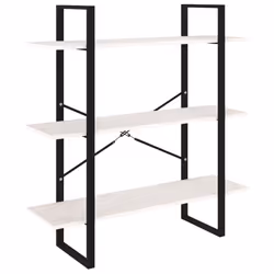 VidaXL 806553, Blanc, Métal, Bois, Bois de pin, 1000 mm, 300 mm